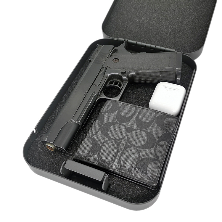 LB013K Lock Box na may Key Lock para sa Full-Size na Pistol
